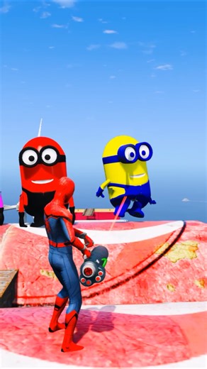 GTA 5 Epic Water Ragdolls Spiderman Jump/Fails Ep 715 #shorts​