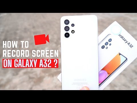 How to record screen on Samsung Galaxy A32?