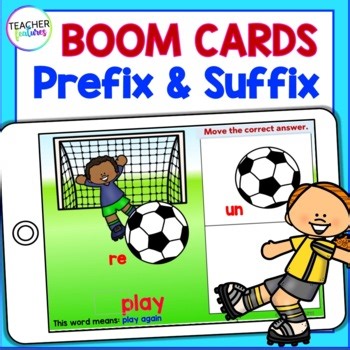 Root Words Prefix and Suffix Grammar Game | Word Meaning & Vocabulary Boom Cards