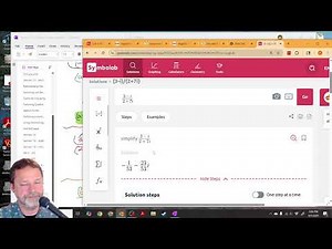 Using Symbolab to perform arithmetic on complex numbers