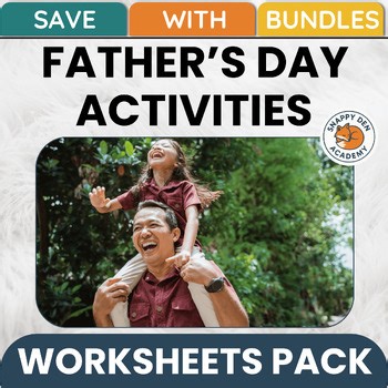 Father's Day Activities Lesson - Fathers Day Unit 100 Worksheets Lessons Bundle