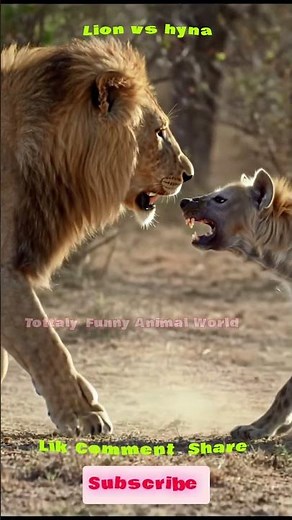 🦁 Lion vs Hyena | Real Wild Fight