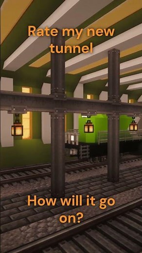 I design a new tunnel for my Minecraft Create TrainWorld #minecraft #train #create #gaming #railway