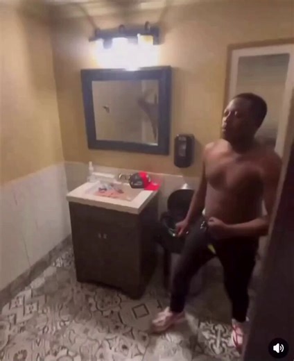 Fight club in the bathroom at a house party