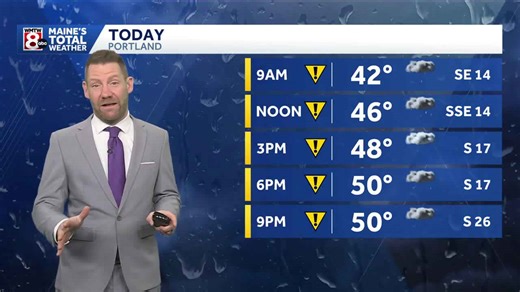 Hour by hour tracking of our rain and wind (3/16/2026)