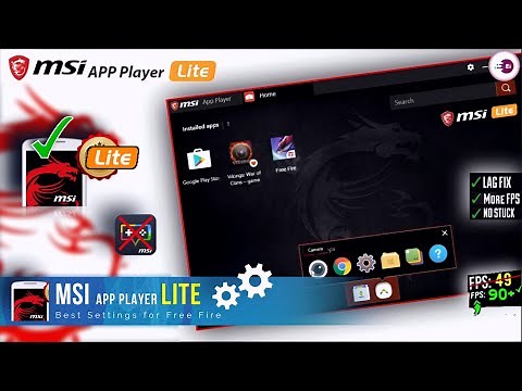 New MSI App Player (Ultra Lite) Version Best Settings For FREE FIRE For Low-End PC/Laptop