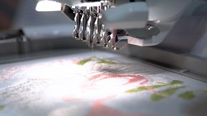 Take a sneak peek of the Brother team demonstrating our mesmorising PR670E Embroidery Machine. Come and see for yourself at The Stitches & Craft Show at Rosehill! We're here until Sunday ✂️ | Brother Australia