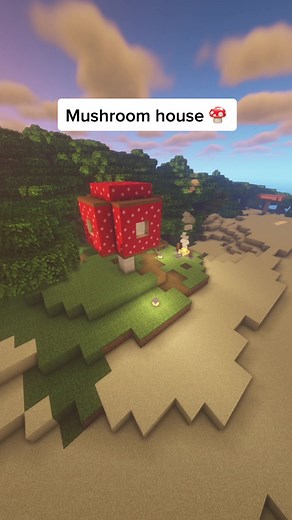 Simple mushroom house 🍄 #minecrafttutorial #minecraft #fyp