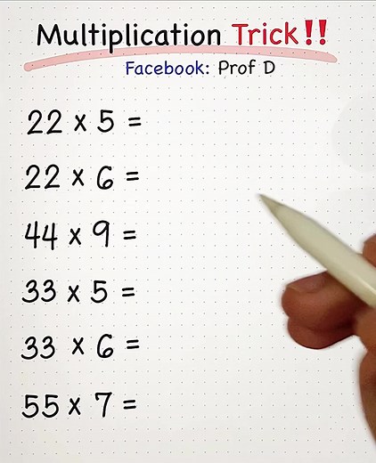 42K views · 547 reactions | Useful Math Tricks! | Prof D | Facebook
