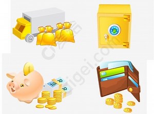 金钱图标(Money icons)_eps|png - 矢量图 免费下载 - 爱给网