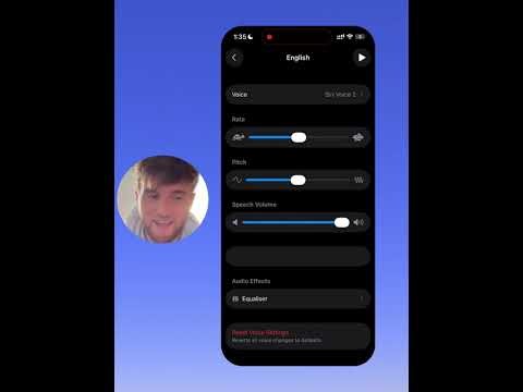 Text-to-speech on an Apple device