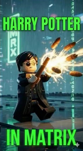 HARRY POTTER IN THE MATRIX?! 🤯 HE DODGED LEGO BULLETS (Bullet Time Render)