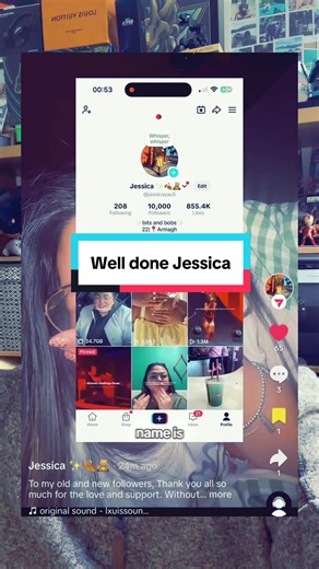 Celebrating Jessica's Achievement: 10K Milestone