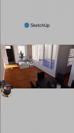 phasing animation sketchup enscape and blender