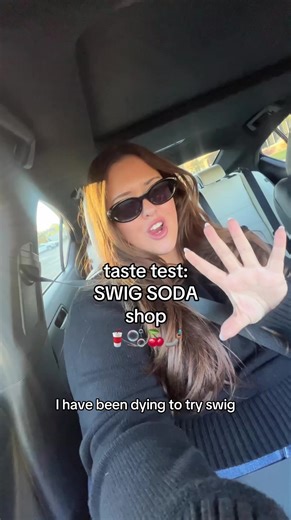 trying swig soda shop for the first time 🍒🥤🫧 #swig #dirtysoda #tastetest @Swig @Good American @Fendi