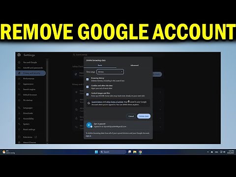 How To Remove your Google Account From a Windows 11 PC or Laptop