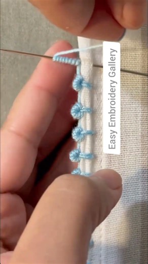 Most Easy & professional Border Hand Embroidery #viral #viralshort #borderdesign #beginnersstitch