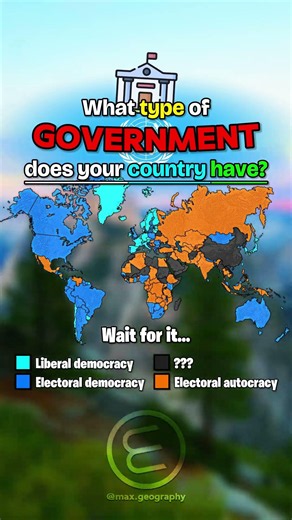 🏛️ What type of government does your country have? 🤔 #world #geography #map