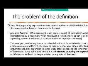 15th WAPE panel 'A critical review of financialisation'