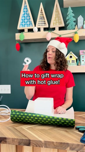 No tape? No problem! This hot glue wrapping method holds everything securely and gives you that polished, tape-free look. Use as much glue as you need — it’s fast, strong, and makes your wrapping feel way more elevated. This is Day 9 of my 12 Days of Gift Wrap Magic. Follow for more wrapping ideas shop my favorite supplies: https://amzlink.to/az0DTmGhD4RW8 | Crafts, Decor and Family Fun with Morgan McBride