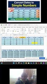 Convert Dates into Simple Numbers 😲 Excel 10-Second Challenge