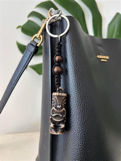 Hawaiian Wooden Tiki Chain Wallet Purse Keychain Accessory Souvenir (QTY 2) - Etsy