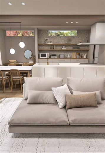 ナチュラルでやわらかい雰囲気🕊 AIRIの3Dパースで ワンランク上の家づくりを‎🤍 作成のご予約は Instagram: @sutekikukan_airi まで💻🌷 完全予約制ですので、ご希望の方はお早めにご連絡ください💌 #AIRIの素敵空間パース #3dパース #後悔しない家づくり #マイホーム計画 #インテリアコーディネート #LDK #myhome #おすすめ