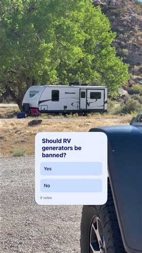 At a local camp the generator is cranking while owners are away playing. Others don’t have a choice