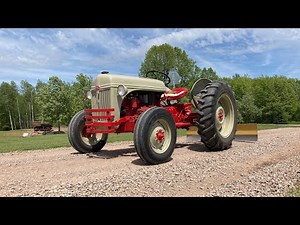 1948 Ford 8N Driveway Grading Demonstration - King Kutter 6' Back Blade Gets It Done!