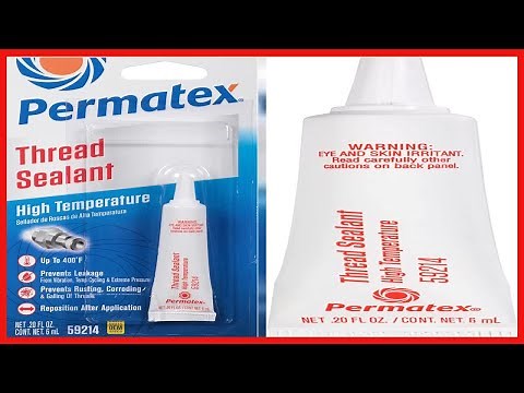 Permatex 59214 High Temperature Thread Sealant, 6 ml Tube, Pack of 1 , White