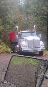 THIS,,, is why CB radios are used while traveling the logging roads. The channel is posted, on road