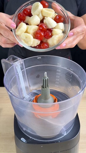Sorvete de cereja #receitas #comidas | Receitas para vocês