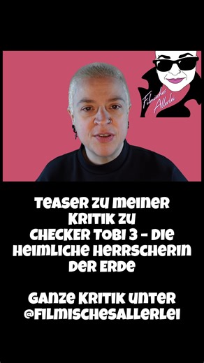 Denise Taureg on Instagram: "CHECKER TOBI 3 – Die heimliche Herrscherin der Erde - Filmkritik Teaser #filmkritik #filmischesallerlei #checkertobi #mfa #mfafilm Komplette Kritik auf YouTube @mfa_film"