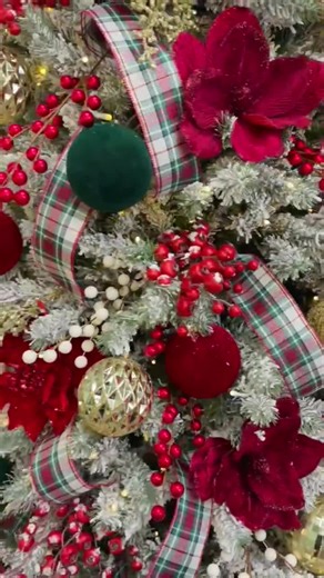 RL Inspired Christmas Tree Kit - Burgundy Red Green Gold Tartan Cream Classy RL Aesthetic Natural Classic Plaid Decorate Xmas Kit Box White - Etsy