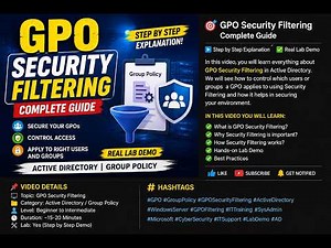 How GPO Security Filtering Works | Real-Time AD Lab Demo