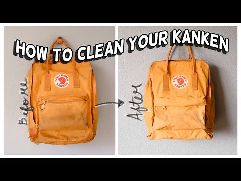 CLEANING MY KANKEN: How to easily wash your fjallraven kanken backpack to reduce dirt and stains