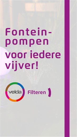 Welke Velda fonteinpomp heb jij écht nodig?