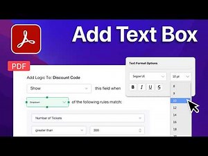 How To Add A Text Box In Adobe Acrobat | Create A Fillable Text Box In PDF Using Acrobat