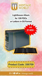 1.5K views | Mintage World presents Lighthouse Album for 100 FDCs or...