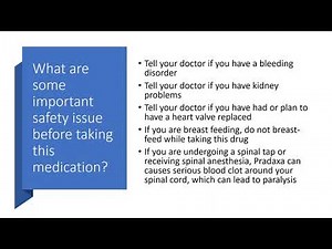 Pradaxa - Dabigatran Drug Information Overview