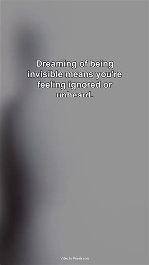 Dreaming of Being Invisible... #Shorts