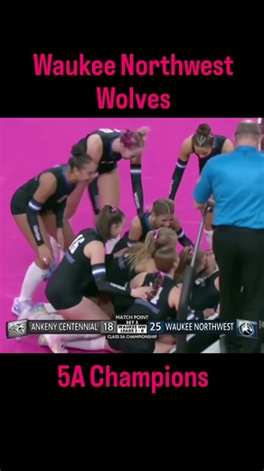 The Waukee Northwest Wolves are taking home the 5A @ighsau championship title today!