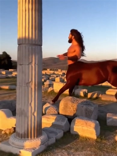 Caught on Camera: A Real Centaur in Ancient Greece #fffffffffffyyyyyyyyyyypppppppppppp #fyp #greece