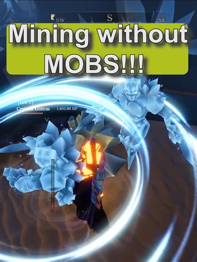 ‏easy MINING WITHOUT MOBS!! #Roblox #TheForge #edit | roblóx