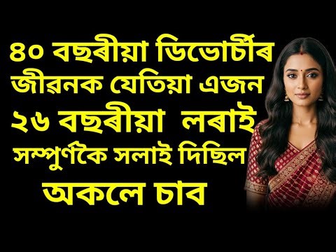 ডিভোৰ্চি মহিলাৰ জীৱনত যেতিয়া। Assamese hearttouching story। Assamese motivational story