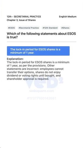 ESOS Explained Secretarial Practice 12th