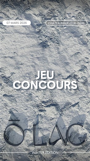 Marques Avenue Romans on Instagram: "Concours @olac.festival 🔥 Cet hiver, Marques Avenue Romans s’associe avec Ō LAC pour vous faire gagner des places pour l’édition Winter 2026 ❄️ Tentez de remporter 2 places pour le samedi 7 mars 2026 de 20h à 3h avec des artistes qui mettront le feu! Pour participer : 👉 Suivre @marquesavenueromans & @olac.festival 🫶 Liker la publication 👫 Taguer la personne avec qui vous voulez faire la fête 📱 Repartager en story pour multiplier vos chances Tirage au sor