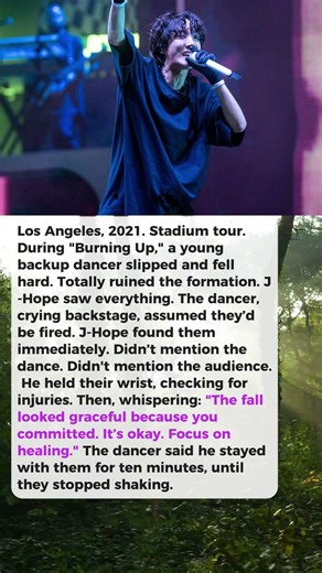 What J-Hope Said to a Backup Dancer Who Tripped During a Massive Stadium Show Will Actually Destroy