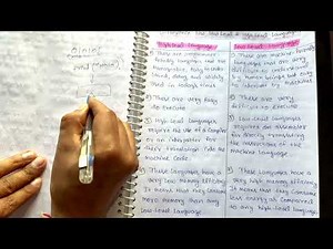 Lec 20 - Difference Between High Level and Low-Level Languages | Computer System