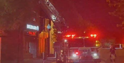 Roof of Barberton building collapses during fire